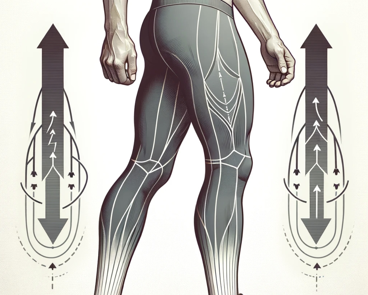 Conceptual diagram of leg compression recovery