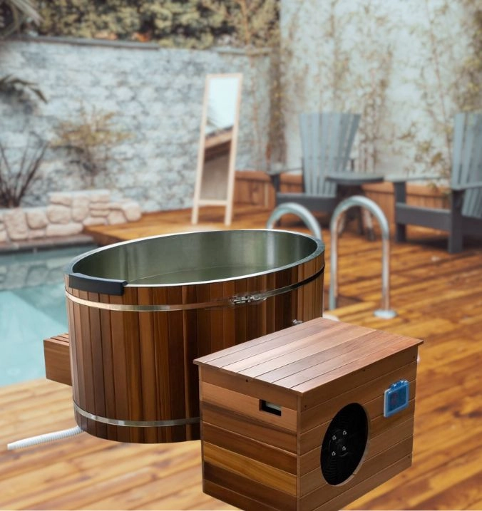 Wooden Ice Bath Bucket