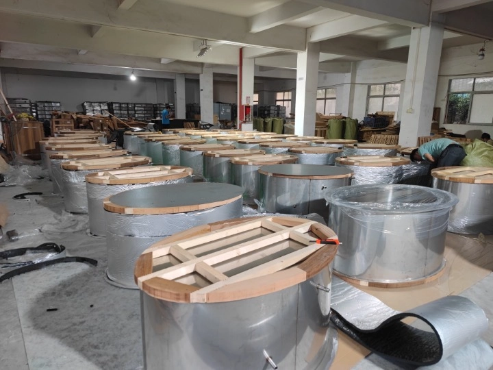 Wooden ice bath tub factory production