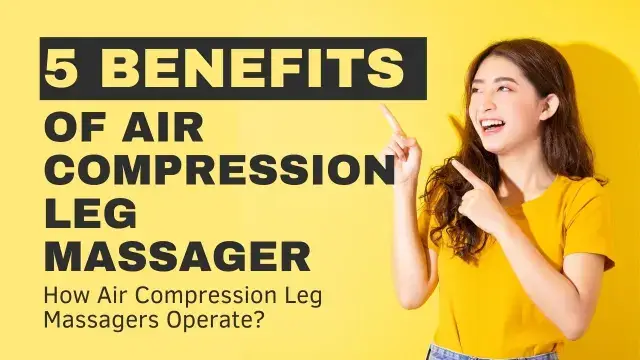Massaggio alle gambe con compressione dell'aria