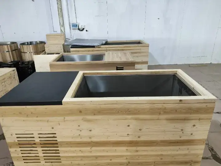 Wooden and Metal Ice Bath Tubs assembly line