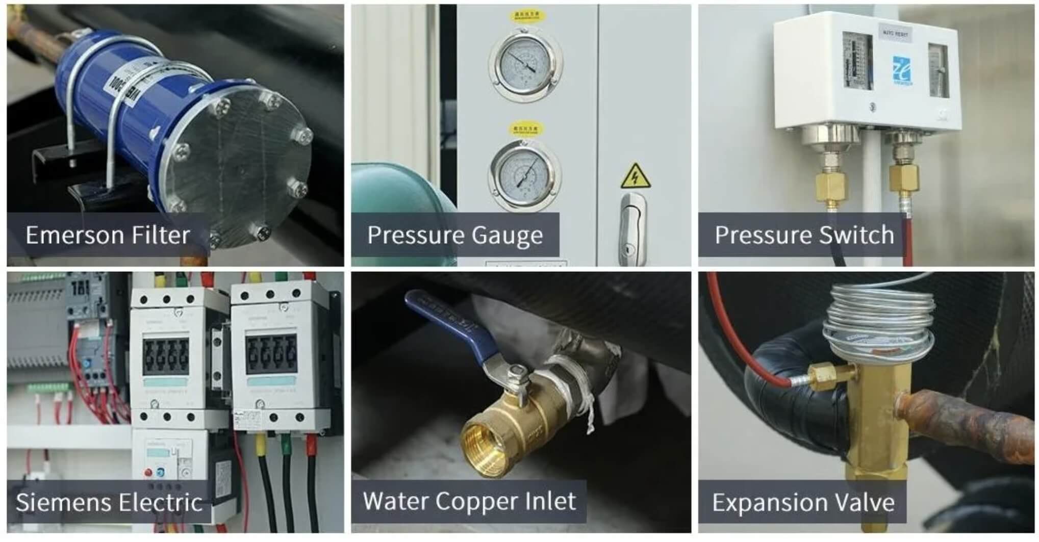 Water-cooled chillers particulars